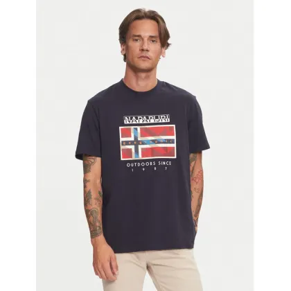 Zdjęcie Napapijri T-Shirt S-Dorees NP0A4IBE Granatowy Regular Fit