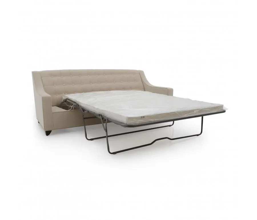 obrazek 4 Beżowa elegancka sofa w stylu klasycznym z funkcją spania - Sevensedie