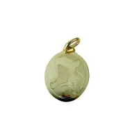 Picture Beautiful oval baptism medallion