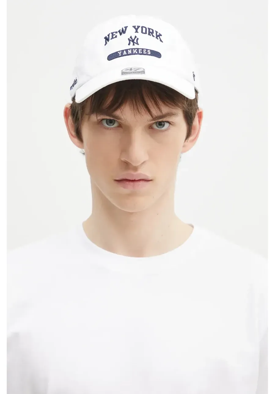 obrazek 1 Sporty & Rich czapka z daszkiem bawełniana League kolor biały z aplikacją AC060505636WH01