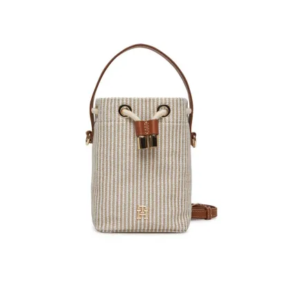Zdjęcie Tommy Hilfiger Torebka Th Premium Beach Le Bucket AW0AW17215 Beżowy