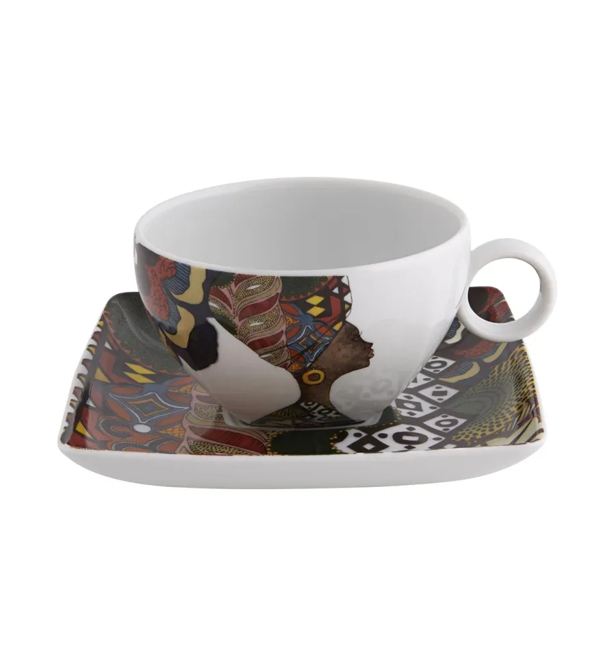 obrazek 1 Luksusowy porcelanowy zestaw filiżanek do herbaty ze spodkami - Vista Alegre