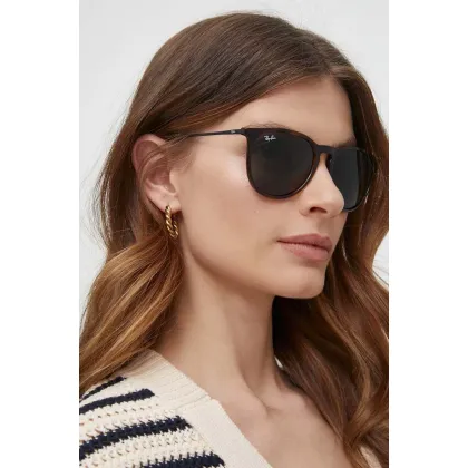 Zdjęcie Ray-Ban okulary przeciwsłoneczne ERIKA damskie kolor brązowy 0RB4171
