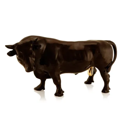 Picture Ceramic bronze bull statuette – Ahura