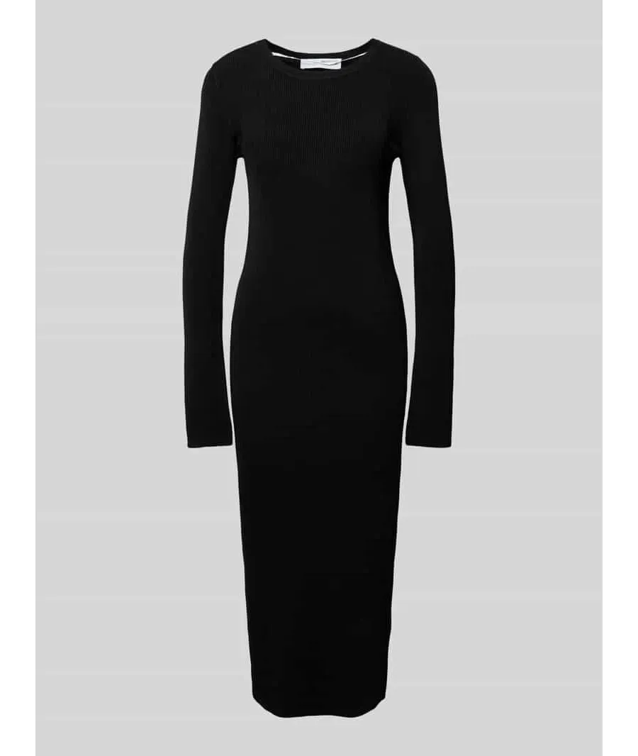 obrazek 1 Sukienka midi z efektem prążkowania model ‘CARO’