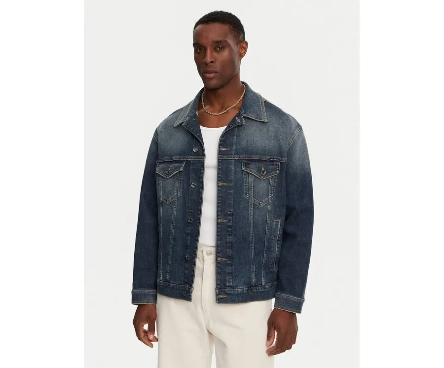 obrazek 1 Dolce&Gabbana Kurtka jeansowa G9NL5D G8GW9 Niebieski Regular Fit
