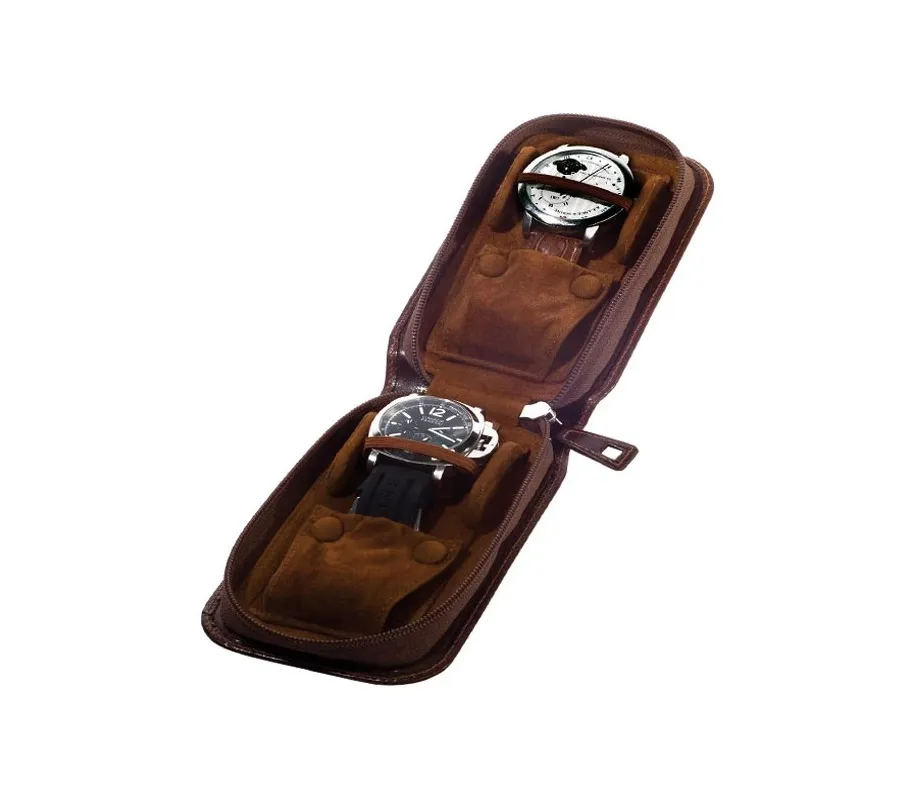 picture 1 Handy leather case for two watches - Absolute Breton