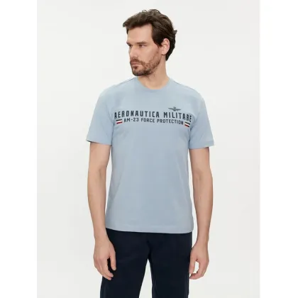 Zdjęcie Aeronautica Militare T-Shirt 241TS1942J538 Niebieski Regular Fit