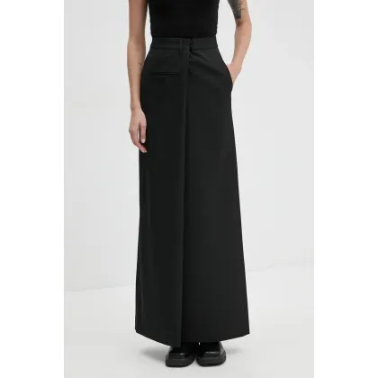 Zdjęcie MM6 Maison Margiela spódnica kolor czarny maxi prosta S62MI0025.M35227