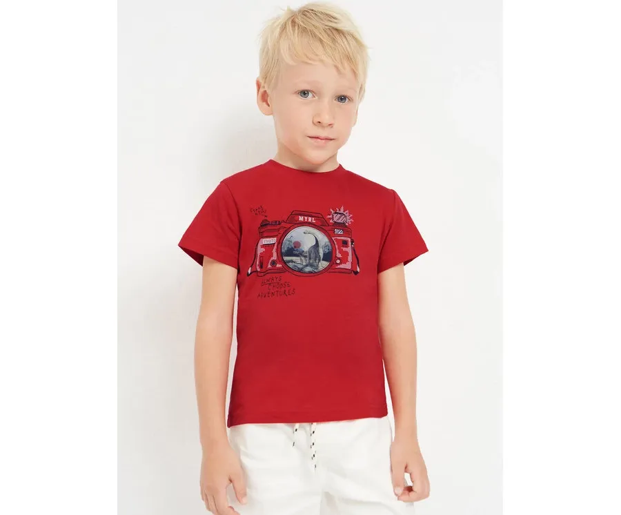 obrazek 1 Mayoral T-Shirt 3003 Czerwony Regular Fit