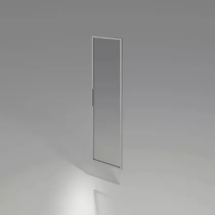 Zdjęcie Drzwi szklane o wymiarach 40x142cm w ramie aluminiowej - Biuro Serwis