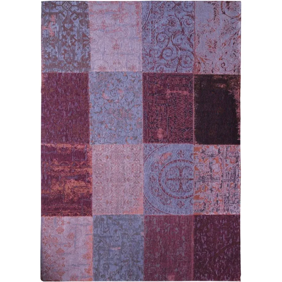 obrazek 1 Elegancki fioletowy dywan patchwork - PALE PURPLE 8008