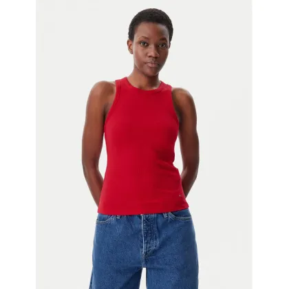 Zdjęcie Tommy Hilfiger Top WW0WW38635 Czerwony Slim Fit