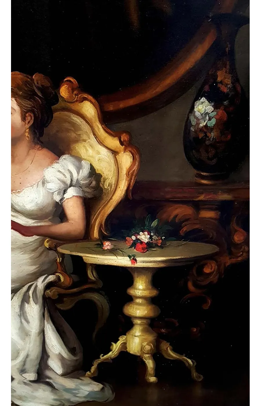 obrazek 4 Obraz Salvatore'a Testy ukazujący piękną scenę zalotów 80x100 cm