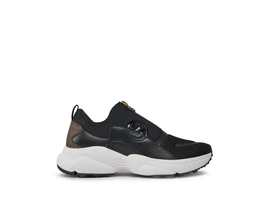 obrazek 1 MICHAEL Michael Kors Sneakersy Sami Zip Trainer 43H3SMFSHD Czarny