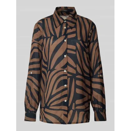 Zdjęcie Bluzka koszulowa z listwą guzikową model ‘FUMINE’