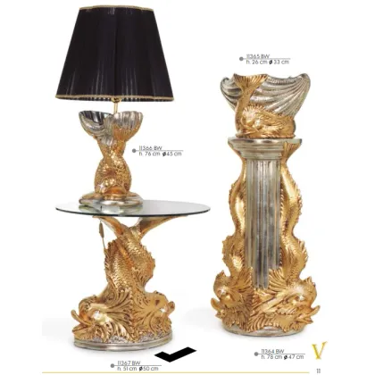 Zdjęcie Nietypowy stolik z ceramicznym motywem rybnym - Valle d'oro Patchi