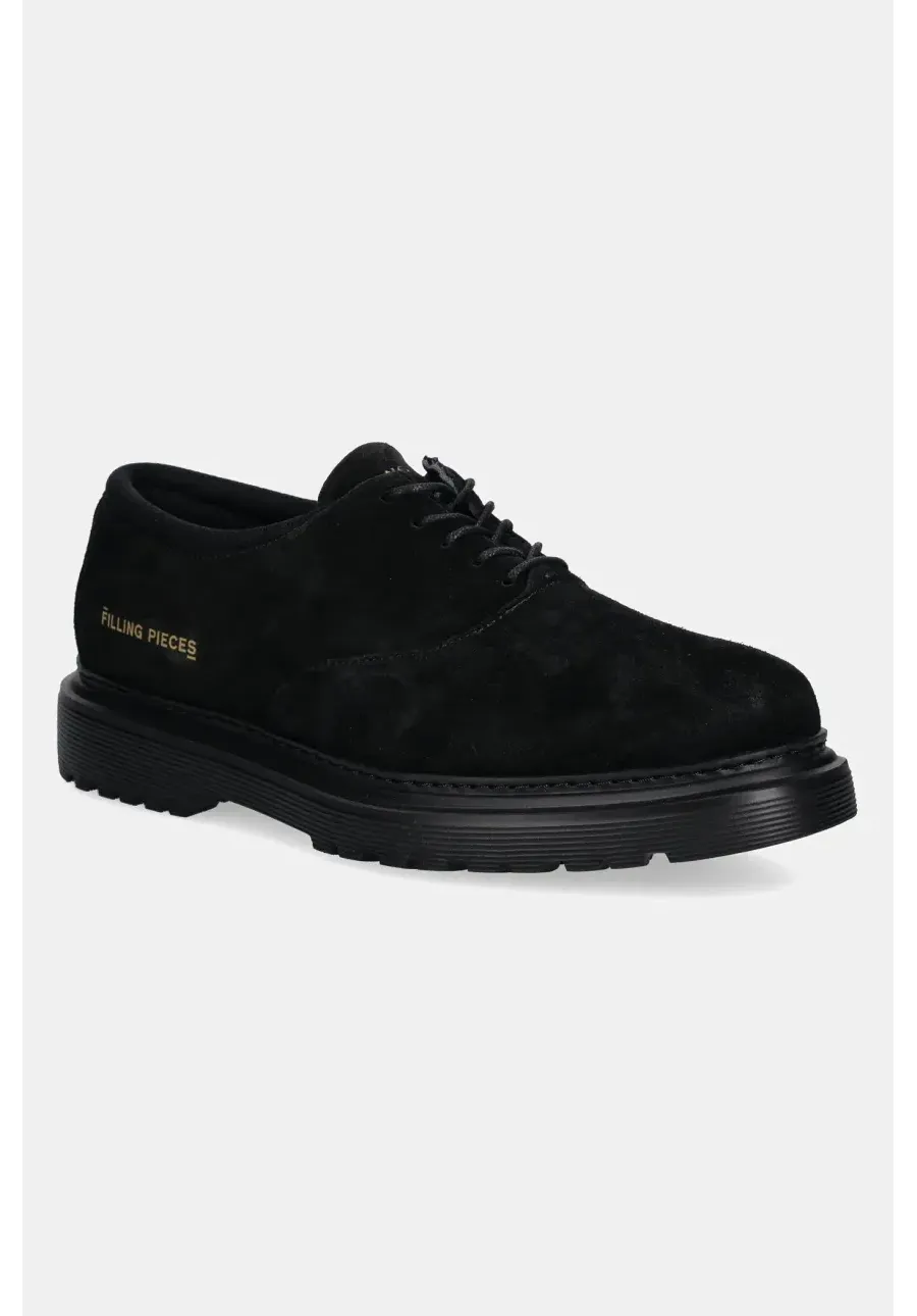 obrazek 1 Filling Pieces półbuty Derby Suede męskie kolor czarny 74922791861