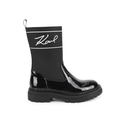 Zdjęcie Karl Lagerfeld Kids Botki Z19114 S Czarny