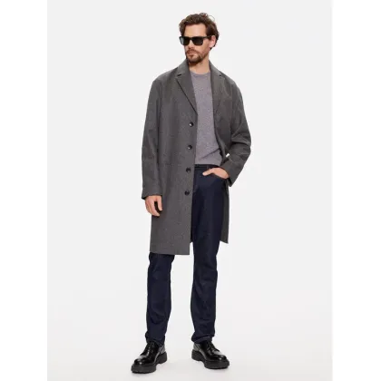 Zdjęcie Calvin Klein Płaszcz wełniany K10K111745 Szary Regular Fit