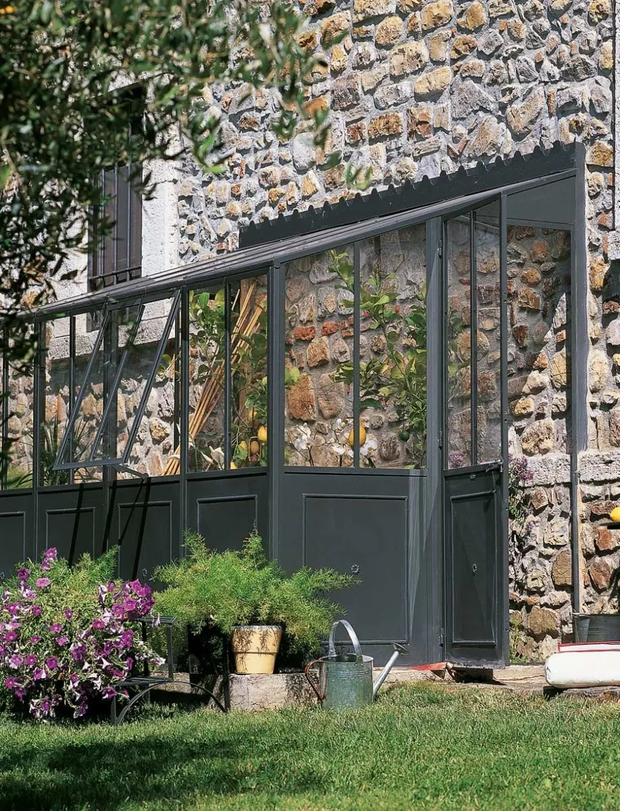 obrazek 1 Szklarnia ogrodowa Orangerie 355×223 cm przyścienna prawa