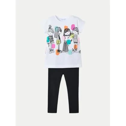 Zdjęcie Mayoral Komplet t-shirt i legginsy 3713 Czarny Regular Fit