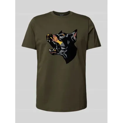 Zdjęcie T-shirt o kroju regular fit z okrągłym dekoltem