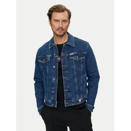Zdjęcie Guess Jeans Kurtka jeansowa M4YN33 D5DM3 Granatowy Regular Fit