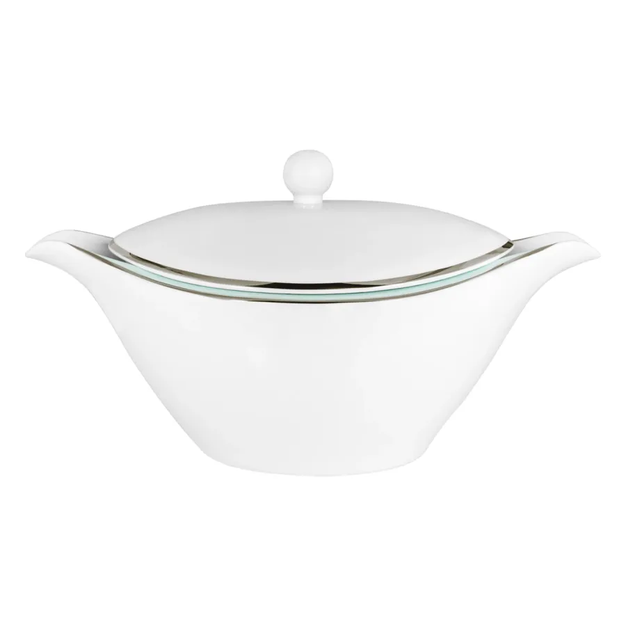 obrazek 1 Elegancka porcelanowa waza do zupy z kolekcji Ethereal Blue - Porcel