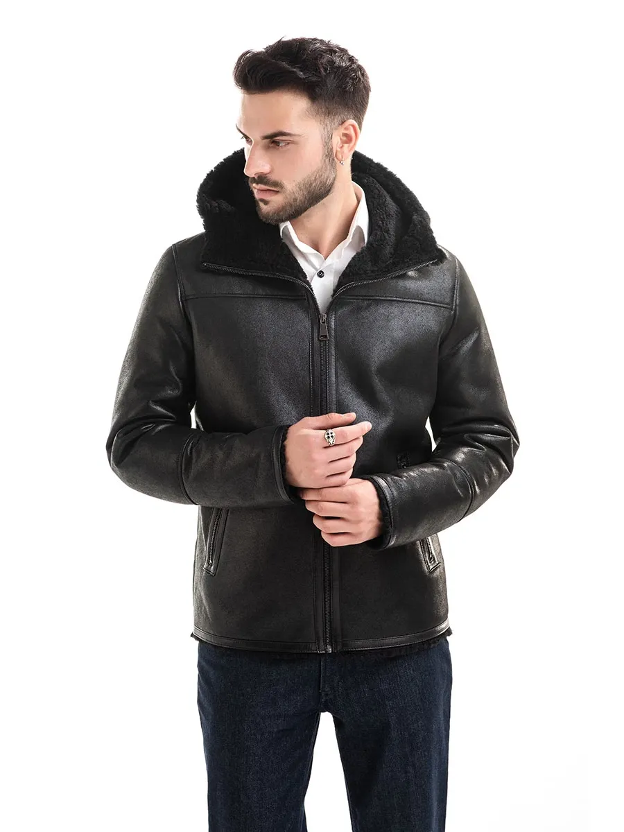 obrazek 1 Naturalna kurtka męska z owczej skóry - A&A Vesa