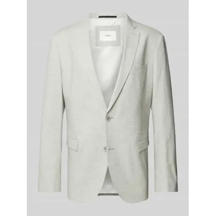 Zdjęcie Marynarka lniana z kołnierzem z połami model ‘PURE’