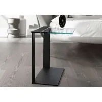 Picture Coffee table with black lacquered structure - Tonelli Design