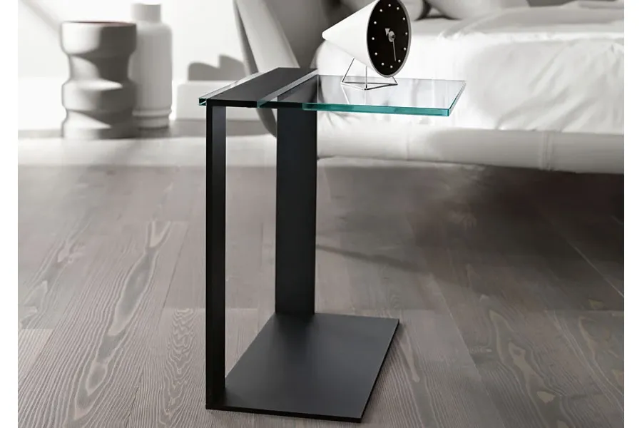 obrazek 1 Stolik kawowy z czarną lakierowaną strukturą - Tonelli Design