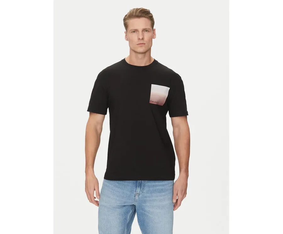 obrazek 1 Calvin Klein T-Shirt Ombre Bonded K10K114164 Czarny Regular Fit