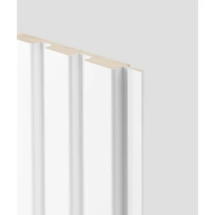 Zdjęcie 280x11,7 cm LT Lamel ryflowany (biały) - Panel ścienny i sufitowy 3D