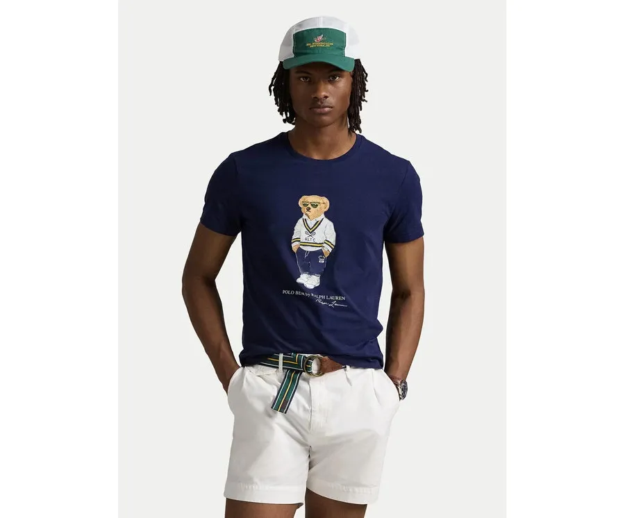 obrazek 1 Polo Ralph Lauren T-Shirt 710973137003 Granatowy Slim Fit