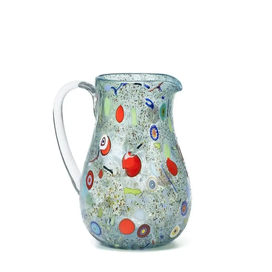 obrazek 1 Oryginalny włoski dzbanek ze szkła murano (22 cm)