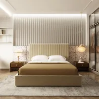 Picture Stylish bed in vintage style