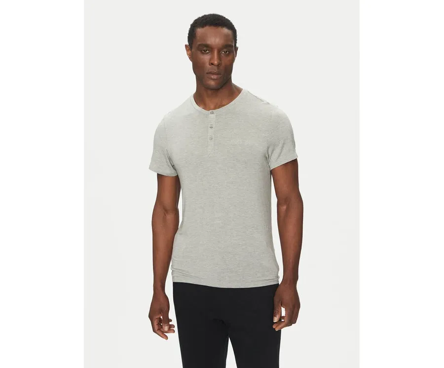 obrazek 1 Calvin Klein Underwear T-Shirt Henley LV00NM2803 Szary Regular Fit