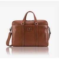 Picture Unique narrow leather laptop bag