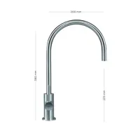 Picture Elegant and minimalist faucet for kitchen and bar sinks