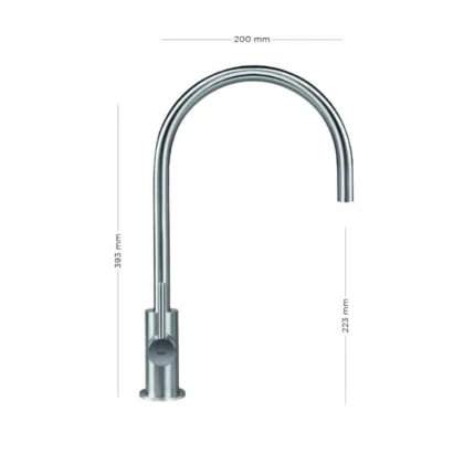 Zdjęcie Elegancki i minimalistyczny kran do zlewozmywaków kuchennych i barowych