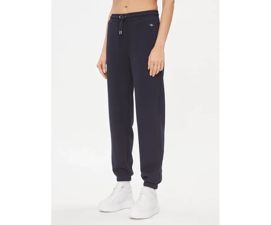 obrazek 1 Gant Spodnie dresowe Rel Shield 4204921 Granatowy Relaxed Fit