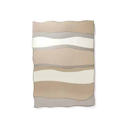 Zdjęcie Lustro w intarsji w mosiężnej płycie do luksusowego wnętrza - Ginger & Jagger