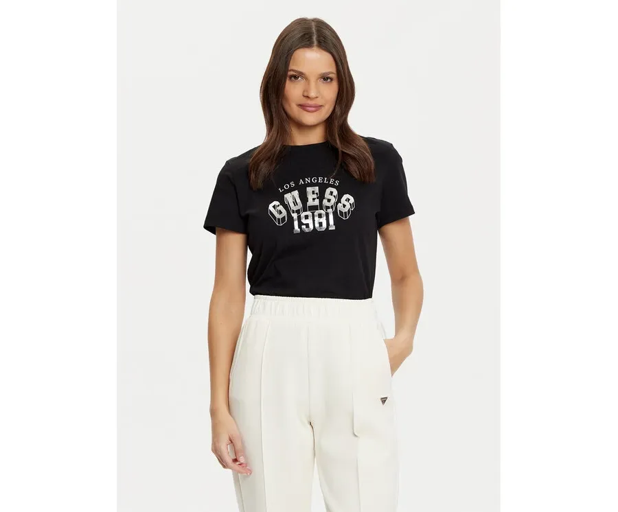 obrazek 1 Guess T-Shirt V5RI06 I3Z14 Czarny Regular Fit