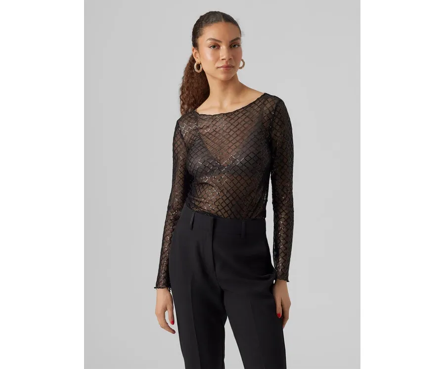 obrazek 1 Vero Moda Bluzka 10299302 Czarny Regular Fit