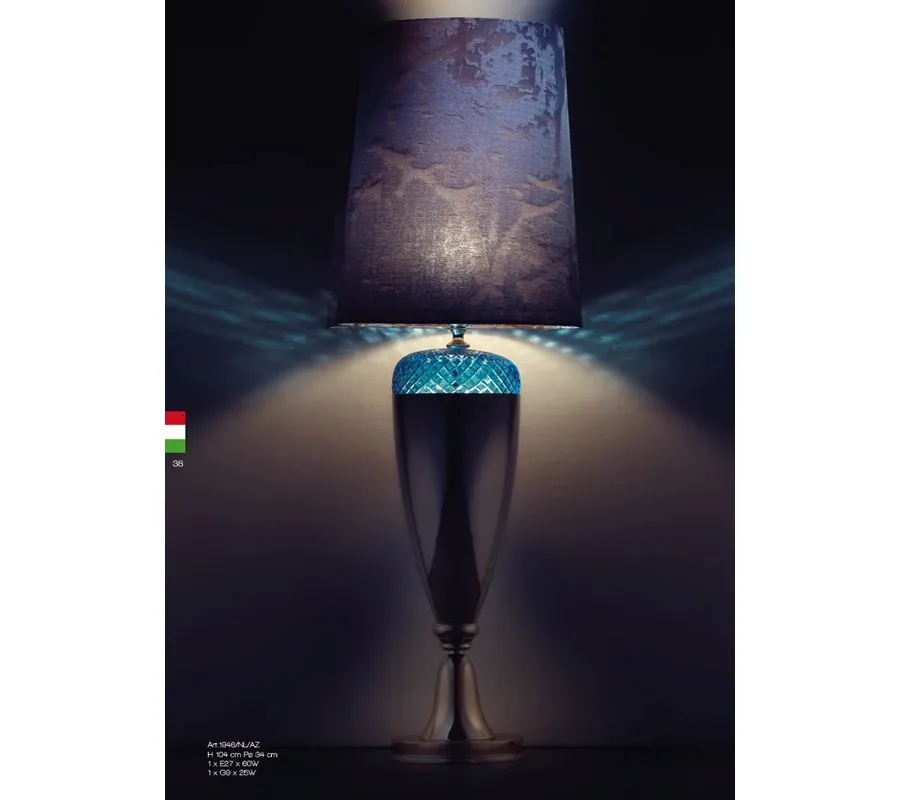obrazek 2 Lampa stołowa z kolorowym kryształem i podwójnym włącznikiem - Il Paralume Marina