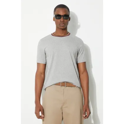 Zdjęcie Paul Smith t-shirt bawełniany męski kolor szary gładki M1R-697PS-H00084