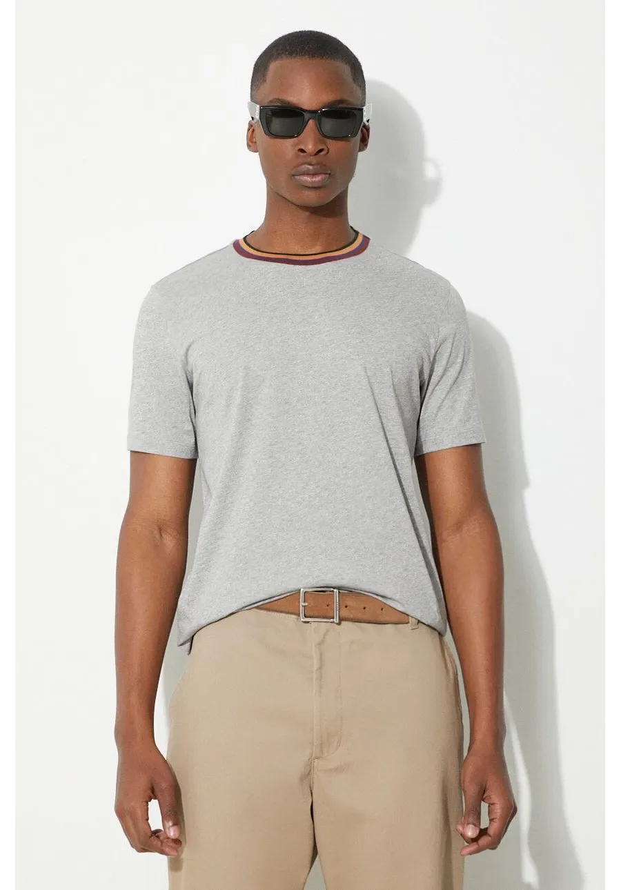 obrazek 1 Paul Smith t-shirt bawełniany męski kolor szary gładki M1R-697PS-H00084
