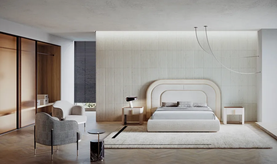 obrazek 3 Fantastyczna szafka nocna do sypialni - prosto z Włoch w stylu modernistycznym